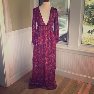 Boho Paisley Maxi Dress